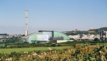 Artist's impression of SITA UK's Cornwall energy recovery centre